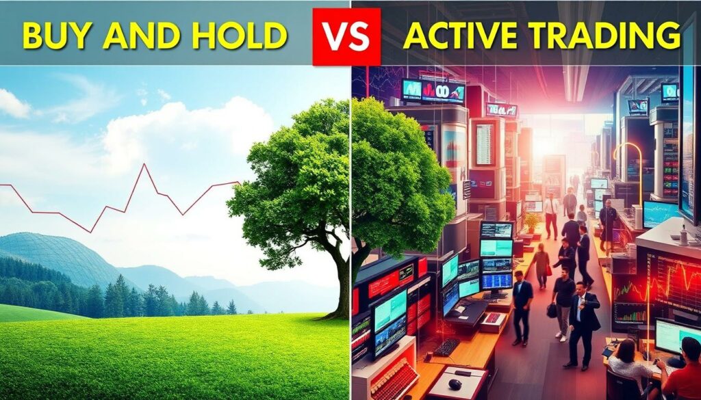 buy and hold vs trade ativo